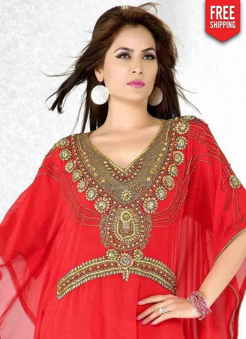 Spanish Embroidered Farasha Kaftan