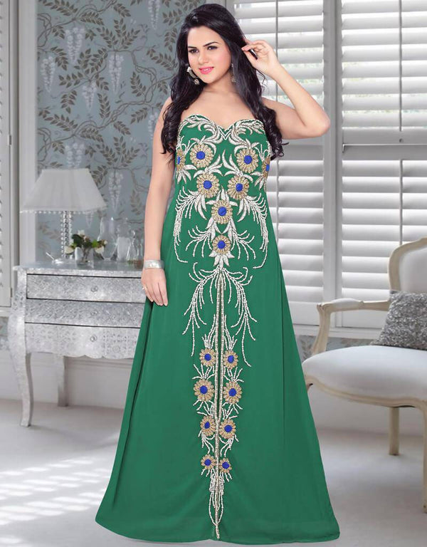 Sweet Heart Shape Neck In Fustan