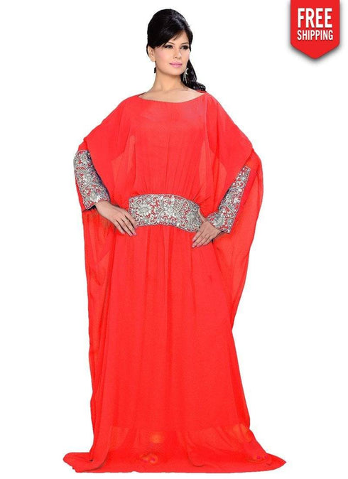 Trendy Embroidered Kaftan