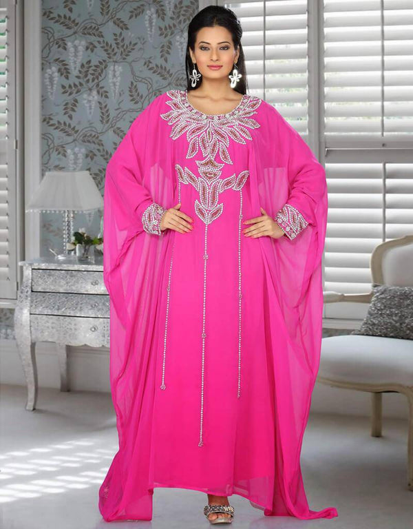 Trendy Embroidered Kaftan Style Dresses