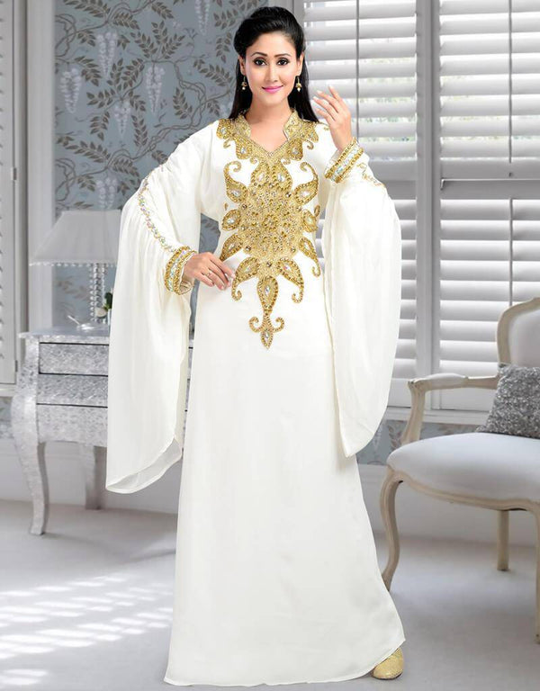 Trendy Embroidered Kaftan