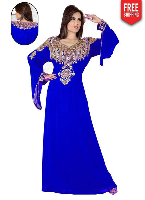 Tyrian Popular Bell Sleeve Slim Fit Kaftan