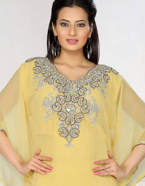 Unique Designer Gown Styles Embroidered Kaftan