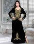 Velvet kaftan with jacket