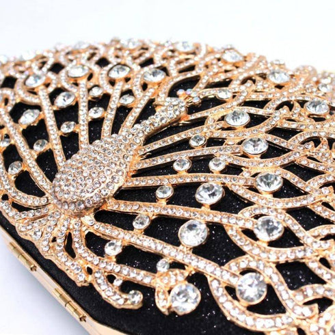 Designer Peacock style Evening Bag Clutch