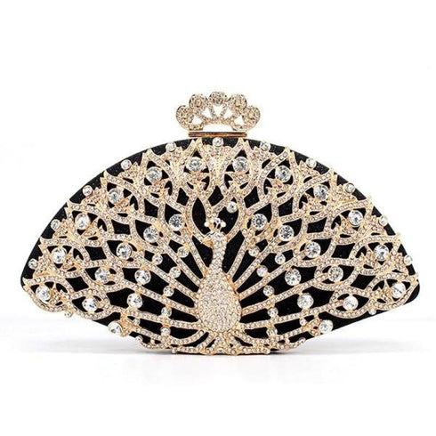 Designer Peacock style Evening Bag Clutch