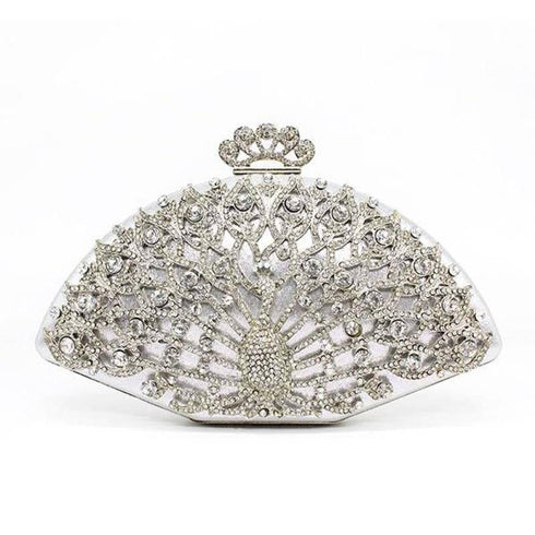 Designer Peacock style Evening Bag Clutch