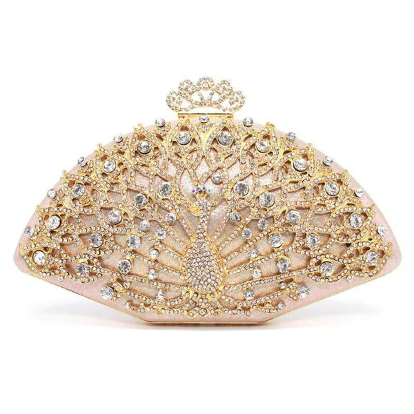 Designer Peacock style Evening Bag Clutch