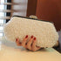 Pearl beaded clutch bag