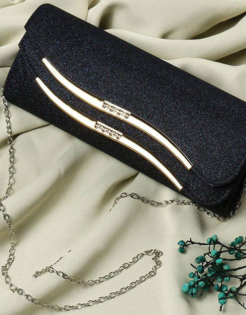 Sequined Envelope Evening Clutch Bag