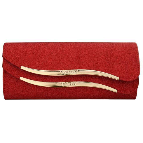 Sequined Envelope Evening Clutch Bag