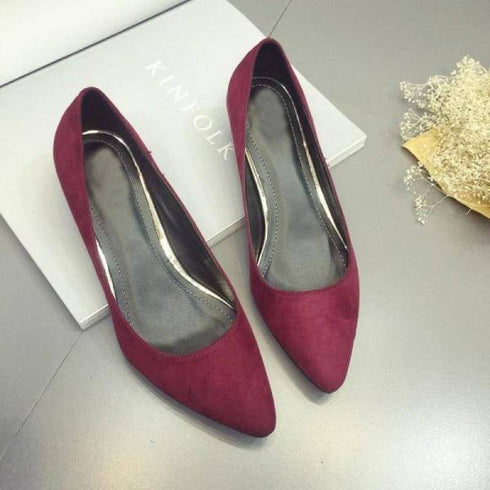 Women Low Heel pointed toe Casual Shoes