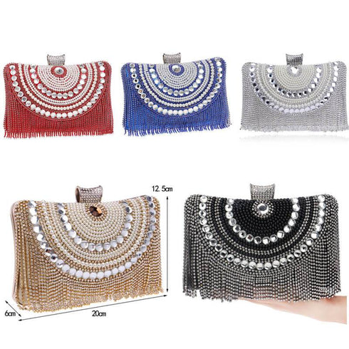 Women Rhinestones Clutch Diamonds Beaded