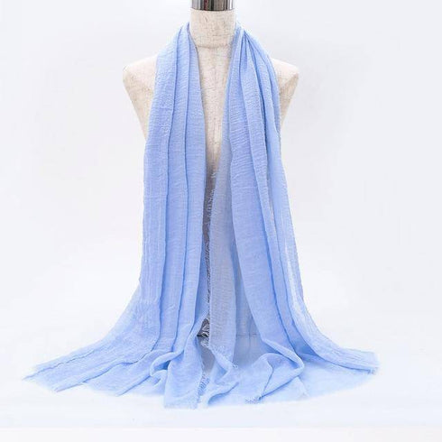 Cotton Linen Muslim Woman Hijab Scarfs