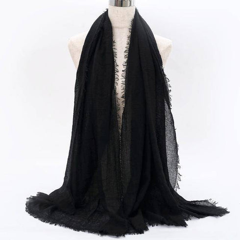 Cotton Linen Muslim Woman Hijab Scarfs