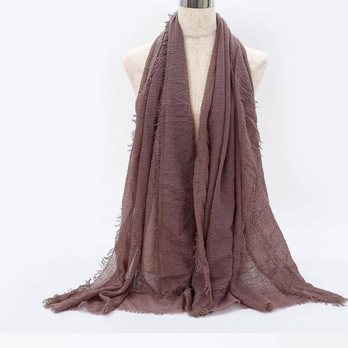 Cotton Linen Muslim Woman Hijab Scarfs