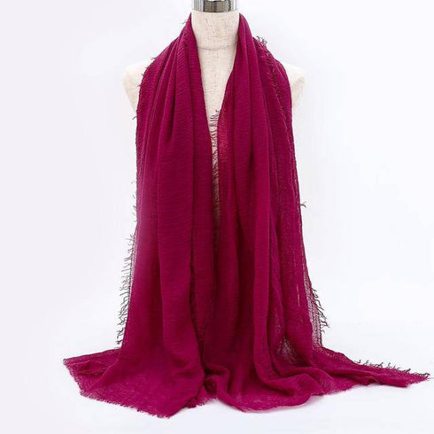 Cotton Linen Muslim Woman Hijab Scarfs