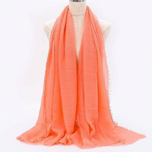 Cotton Linen Muslim Woman Hijab Scarfs