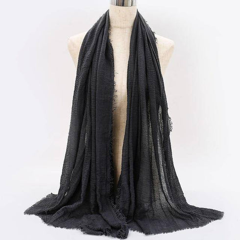 Cotton Linen Muslim Woman Hijab Scarfs