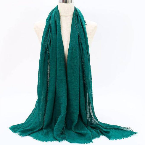 Cotton Linen Muslim Woman Hijab Scarfs