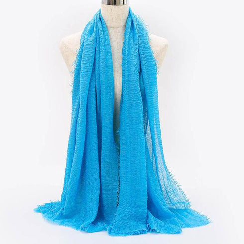 Cotton Linen Muslim Woman Hijab Scarfs