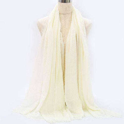 Cotton Linen Muslim Woman Hijab Scarfs