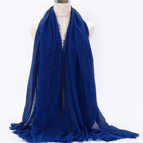 Cotton Linen Muslim Woman Hijab Scarfs