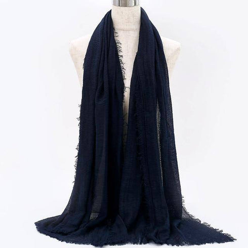 Cotton Linen Muslim Woman Hijab Scarfs