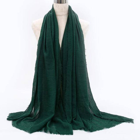 Cotton Linen Muslim Woman Hijab Scarfs