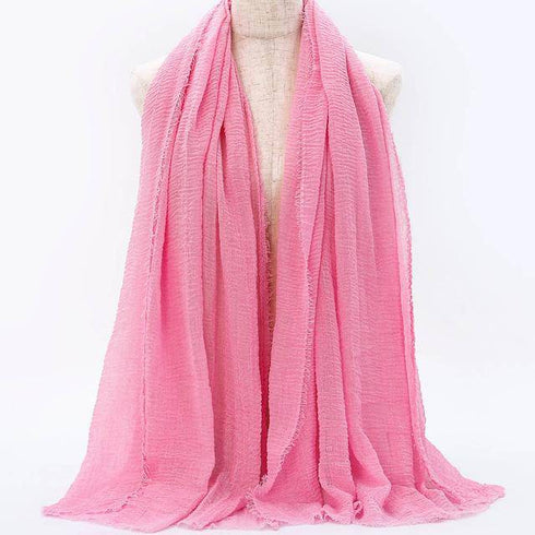 Cotton Linen Muslim Woman Hijab Scarfs