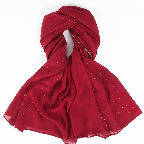 Diamond chiffon Women Long Hijab Scarf