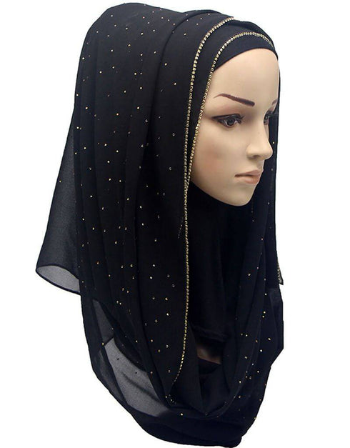 Diamond chiffon Women Long Hijab Scarf