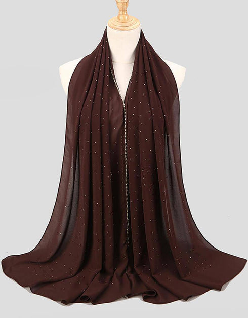 Diamond chiffon Women Long Hijab Scarf