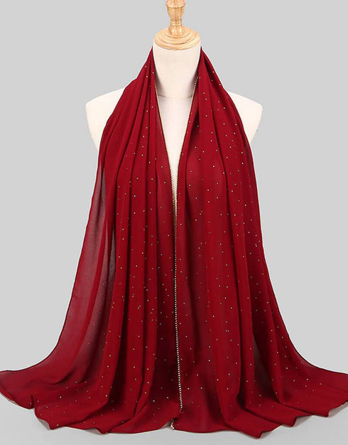 Diamond chiffon Women Long Hijab Scarf