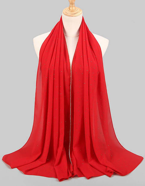 Diamond chiffon Women Long Hijab Scarf