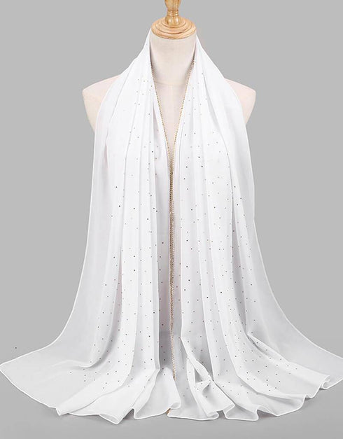 Diamond chiffon Women Long Hijab Scarf