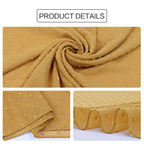 Flocked bubble chiffon scarf hijabs for women