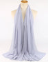 Flocked bubble chiffon scarf hijabs for women
