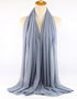 Flocked bubble chiffon scarf hijabs for women