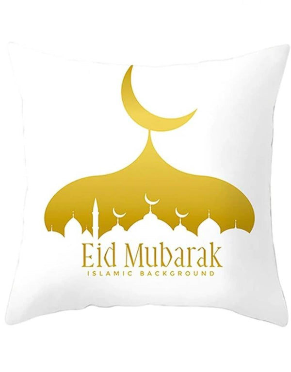 Moon mosque Throw Pillow Cover Gold