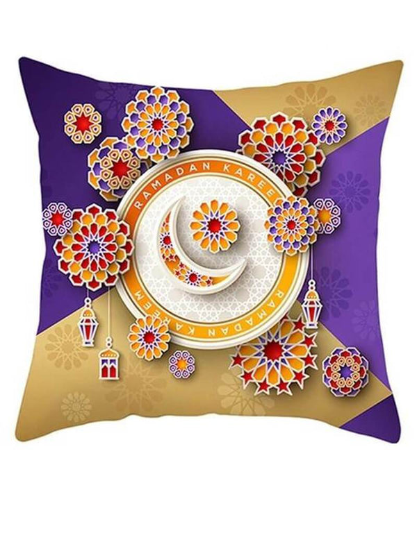 Purple Beige Moon Home Decor Pillowcase