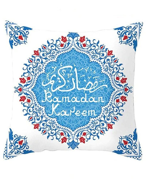 White Turquoise eid Pillow cover