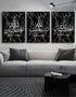 Islamic Wall Art Canvas Painting Marble Stone effect