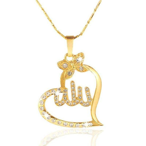 Arabic Women Allah Charm Pendant Necklace