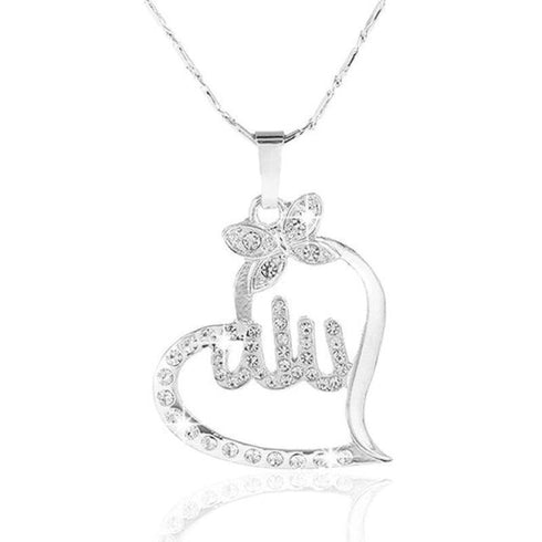 Arabic Women Allah Charm Pendant Necklace