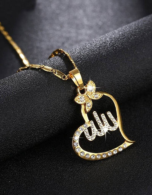 Arabic Women Allah Charm Pendant Necklace