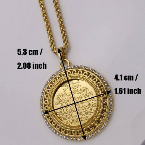 Crystal necklace Pendant Arabic God Messager