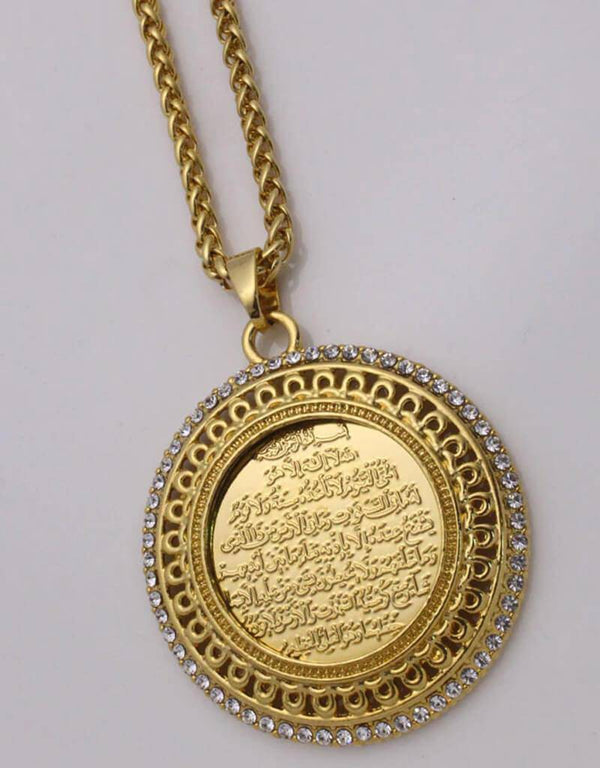 Crystal necklace Pendant Arabic God Messager