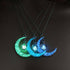 Moon Glowing Necklace Gem Charm Luminous Stone Pendant