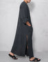 Arabic Jubba Solid Pockets Robes